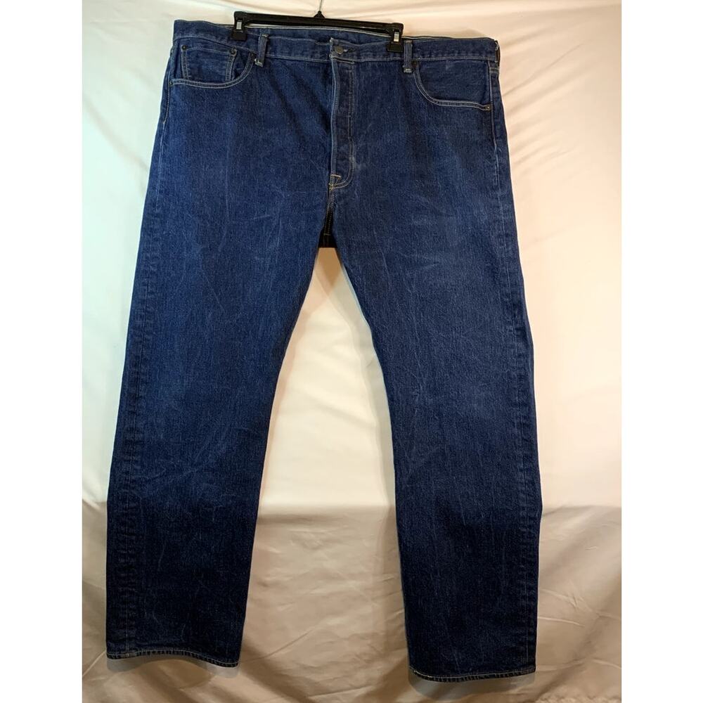 Levi’s 501 Denim Original Fit Straight Leg 44 X 32 Jeans Button Fly